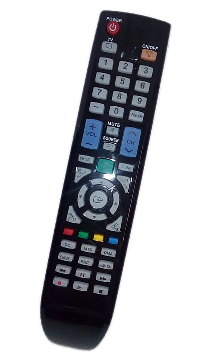 JustFine Replaced Remote Control Compatible for Samsung HL72A650C1F LN52A650A1FXZA LN52A750R1F PN50A530S2FXZC LN46B550K1FXZA LN46B630N1FXZC TV - Image 1